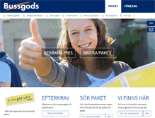 Tablet Screenshot of bussgods.se